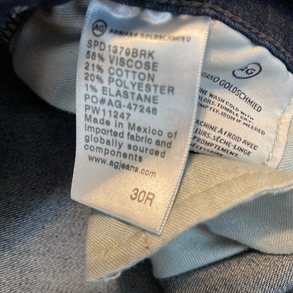 🌹AG ADRIANO GOLDSCHMIED HIGH RISE FARRAH SKINNY JEANS - Picture 10 of 10